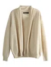 Frenckenberger Hamza Shawl-collar Cardigan In Neutral