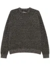 Frenckenberger Herringbone-pattern Sweater In Black