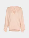 Frenckenberger Johnny Cashmere And Silk V-neck Sweater Size: S  Abask Luxury Gift