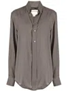 Frenckenberger Long-sleeve Wool Shirt In Green