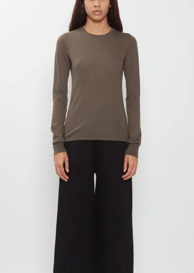 Frenckenberger Ls Mini T-shirt In Brown