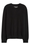 Frenckenberger Mini Crewneck Cashmere Sweater In Black