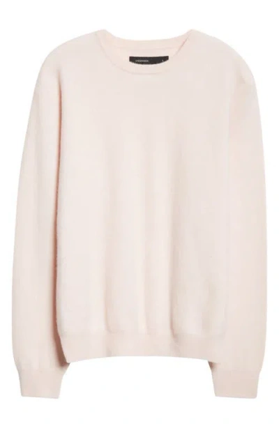 Frenckenberger Mini Crewneck Cashmere Sweater In Light Pink