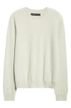 Frenckenberger Mini Crewneck Cashmere Sweater In Overcast