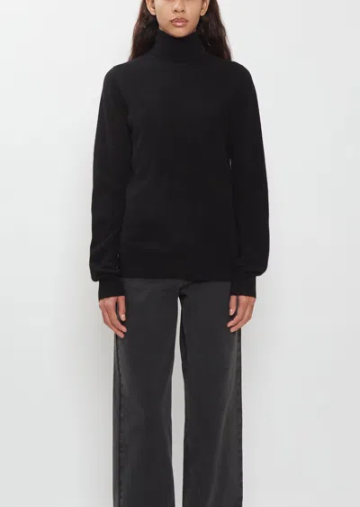 Frenckenberger Mini High-neck Baby Cashmere Sweater In Black