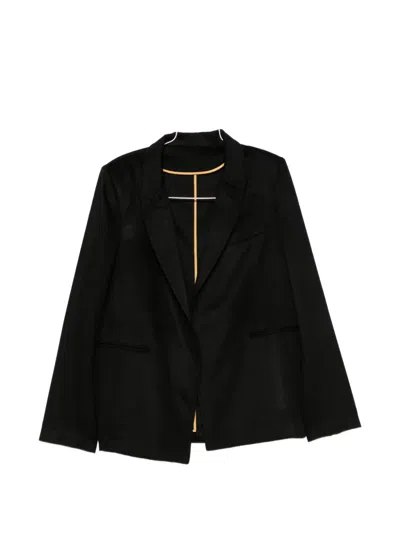 Frenckenberger Peak-lapel Suit Blazer In Black