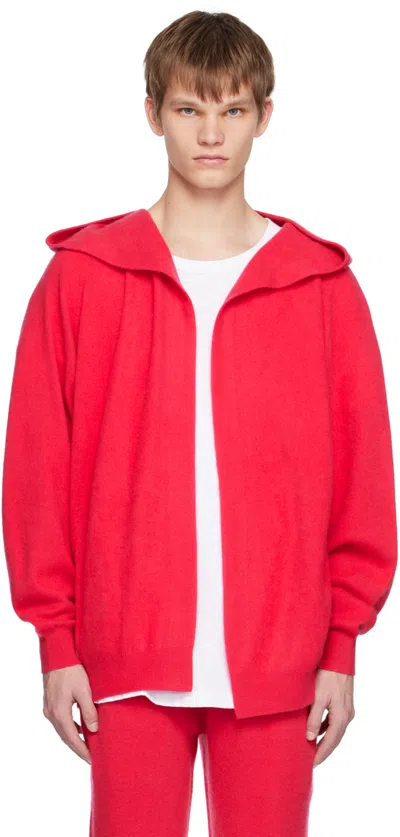 Frenckenberger Pink Open Hoodie