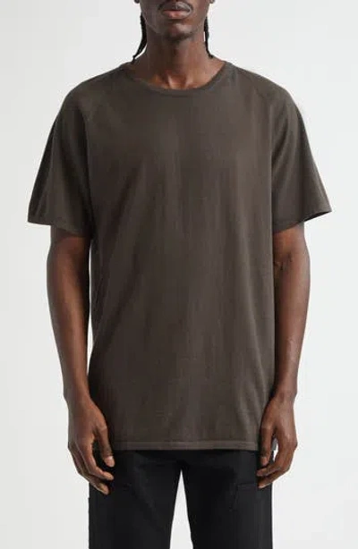Frenckenberger Raglan Sleeve Cotton & Cashmere T-shirt In Black
