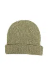 Frenckenberger Ribbed Beanie In Green