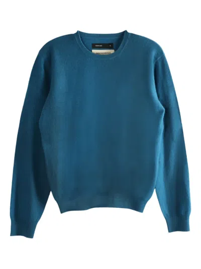 Frenckenberger Round-neck Sweater In Blue