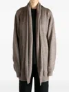 Frenckenberger Shawl-collar Cardigan In Brown