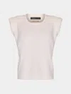 Frenckenberger Sl Mini Shoulder Cashmere Sleeveless Top Size: Xs  Abask Luxury Gift