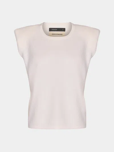 Frenckenberger Sl Mini Shoulder Cashmere Sleeveless Top Size: Xs  Abask Luxury Gift In Neutral