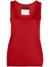 Frenckenberger Womens Red Relaxed-fit Scoop-neck Cashmere Knitted Top In Red