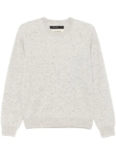 Frenckenberger Speckle-knit Sweater In Grey