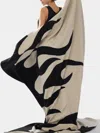 Frenckenberger Sylvie Fleury Flame Cashmere Blanket (79in/2m) In Multi