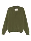 Frenckenberger V-neck Sweater In Green