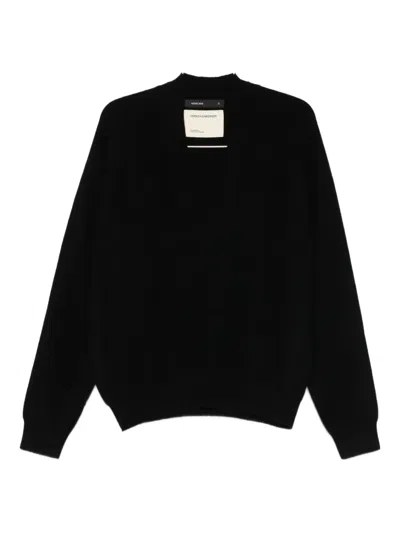 Frenckenberger V-neck Sweater In Multi