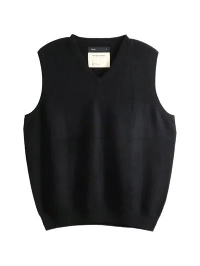 Frenckenberger V-neck Knitted Sweater In Blue