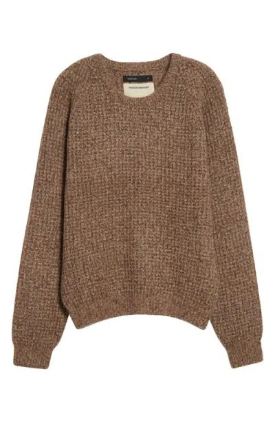 Frenckenberger Waffle Stitch Cashmere & Silk Sweater In Brown