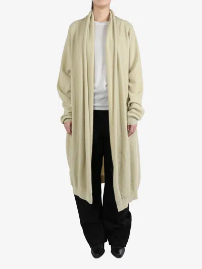 Frenckenberger Cashmere Cardi-coat In Faded Beige