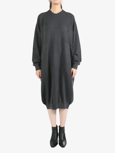 Frenckenberger Cashmere Balloon Dress In Faded Black