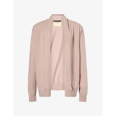 Frenckenberger Womens Vintage Hamza Open-front Cashmere Cardigan Xs In Pink
