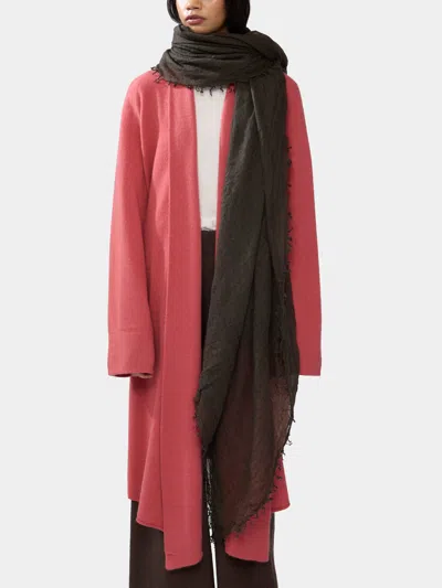 Frenckenberger Woven Cashmere Medium Scarf  Abask Luxury Gift In Brown