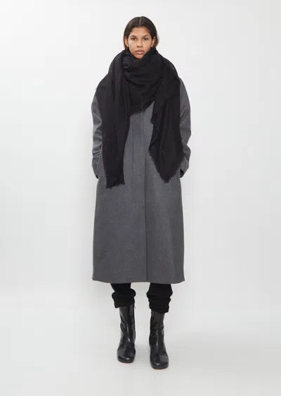 Frenckenberger Woven Scarf In Black