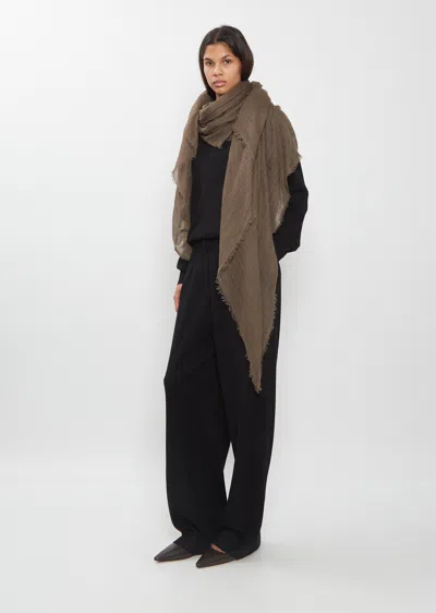 Frenckenberger Woven Scarf In Cacao