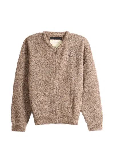 Frenckenberger Zip-up Sweater In Neutral
