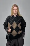 Frenken Argyle-pattern Jumper In Black