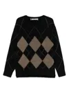 Frenken Argyle-pattern Jumper In Black