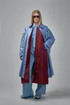 Frenken Big Overcoat In Blue