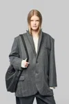 Frenken Blazer Coat In Grey