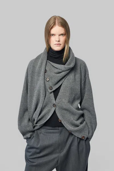 Frenken Change Wool/cash Cardigan In Grey