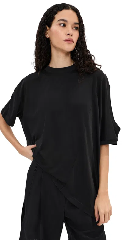 Frenken Combined Silk T-shirt Black