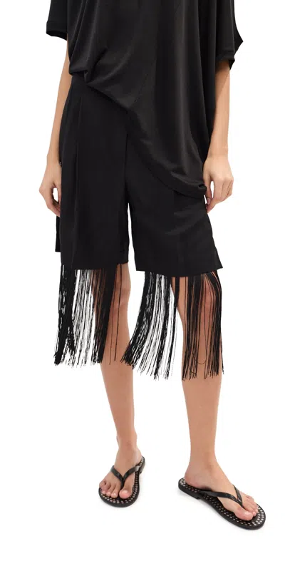 Frenken Crag Fringed Short Pants Black