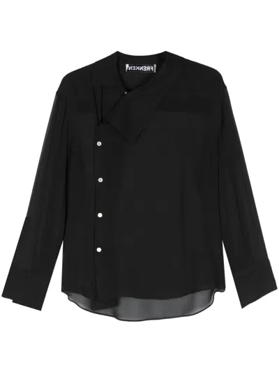 Frenken Cross Asymetric Shirt In Black