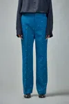 Frenken Diamand Bel Cut Swarovski Trouser In Blue