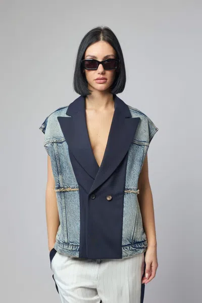 Frenken Dinner Denim Jacket In Blue