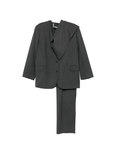 Frenken Draped Single-breasted Blazer In Multi