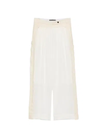 Frenken Gathered-detail Palazzo Pants In Neutral