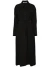 Frenken Parachute Shirt Dress In Black