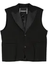 Frenken Sleeveless Blazer In Black