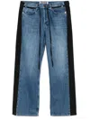 Frenken Stripe Trousers In Blue