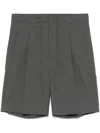Frenken Virgin Wool Shorts In Grey