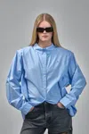 Frenken Waisted Ralph Classic Oversized Shirt In Blue