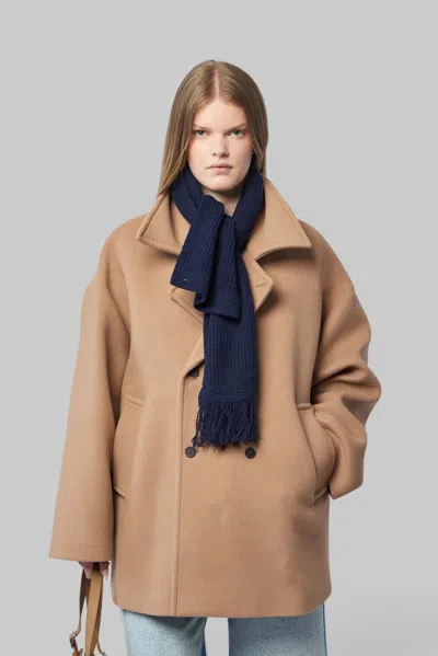 Frenken Water Mens Peacoat In Beige