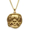 Frenvyrn Men's Lars Dog Coin Necklace, Gold Vermeil In Gold